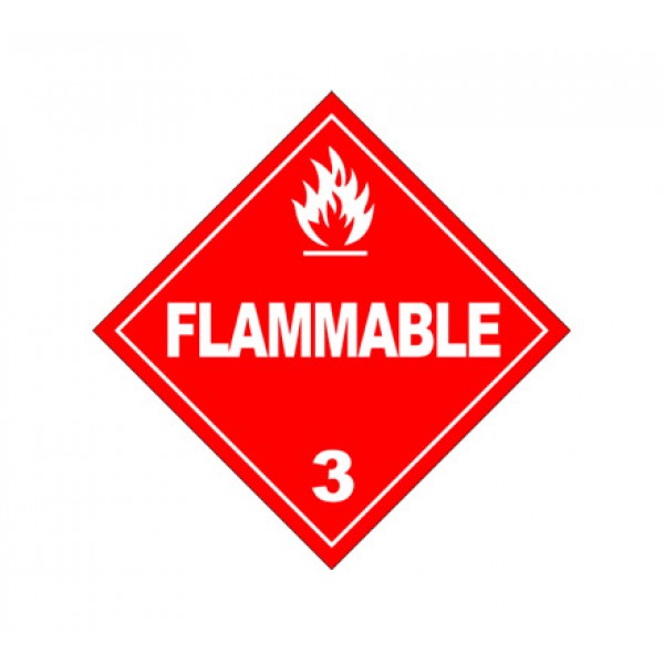 Class 3 Flammable Liquids Label DG07A